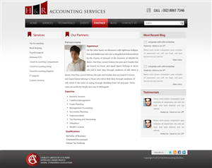 Web Design by pb for H & R ACCOUNTING SERVICES | Design: #993107