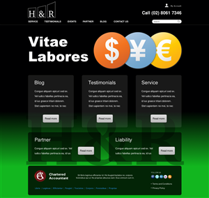 Web Design by Relativiteit for H & R ACCOUNTING SERVICES | Design: #956114