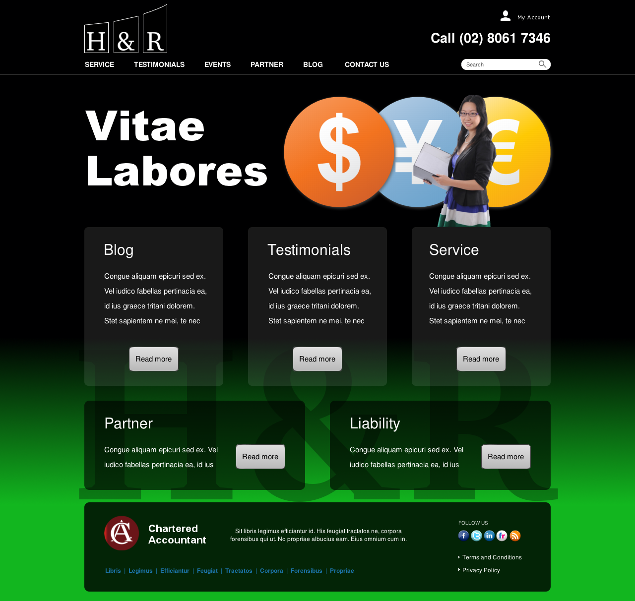 Web Design by Relativiteit for H & R ACCOUNTING SERVICES | Design #956115