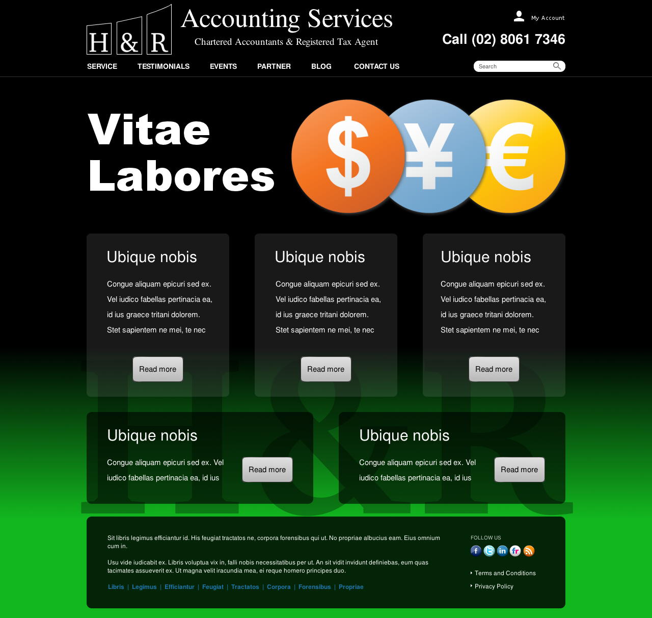 Web Design by Relativiteit for H & R ACCOUNTING SERVICES | Design #956122