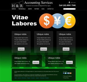 Web Design by Relativiteit for H & R ACCOUNTING SERVICES | Design: #956122