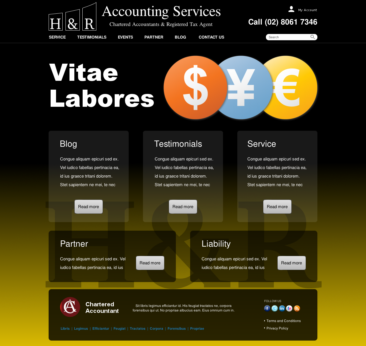 Web Design by Relativiteit for H & R ACCOUNTING SERVICES | Design #957065