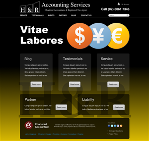 Web Design by Relativiteit for H & R ACCOUNTING SERVICES | Design: #957065