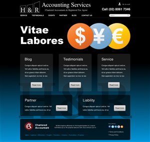 Web Design by Relativiteit for H & R ACCOUNTING SERVICES | Design: #957067