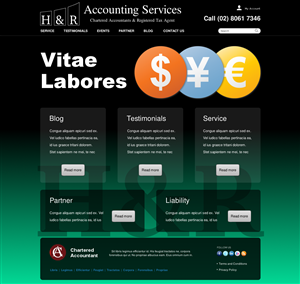 Web Design by Relativiteit for H & R ACCOUNTING SERVICES | Design: #957069