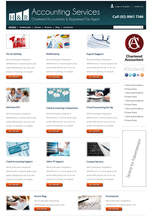 Web Design by Relativiteit for H & R ACCOUNTING SERVICES | Design: #962640
