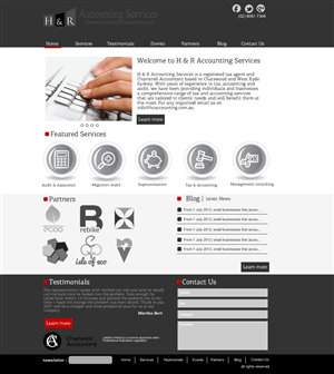 Web Design by VangelTzo for H & R ACCOUNTING SERVICES | Design: #960148
