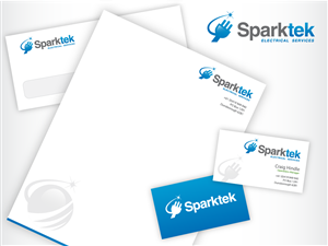 Diseño de Logo por wolf para Sparktek electrical services | Diseño: #1018990
