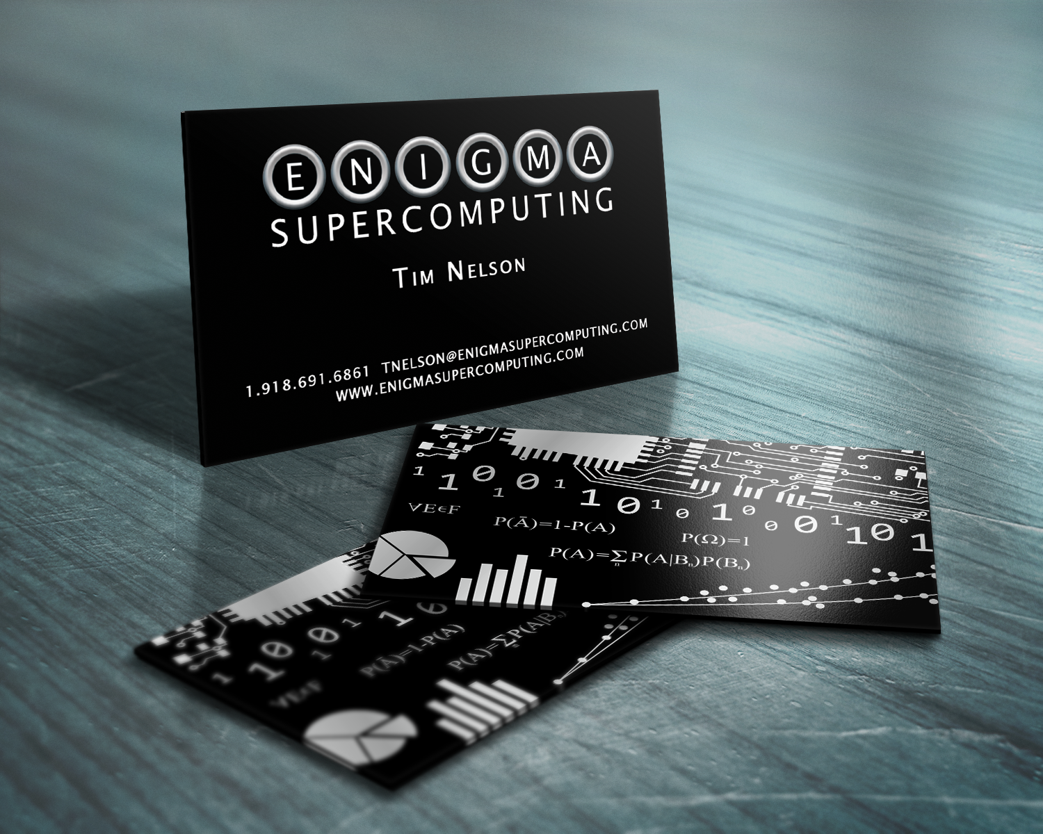 Business Card Design by HYPdesign for Enigma Supercomputing | Design #962287