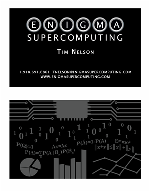 Visitenkarten-Design von FCJ_GRAPHICS für Enigma Supercomputing | Design: #962649