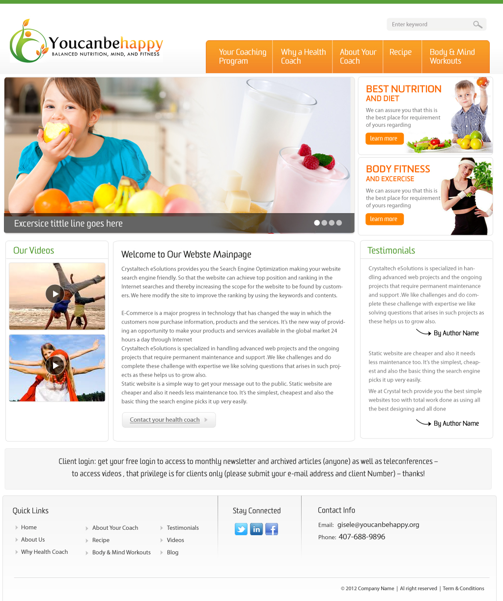 Diseño Web por pb para este proyecto | Diseño #958774