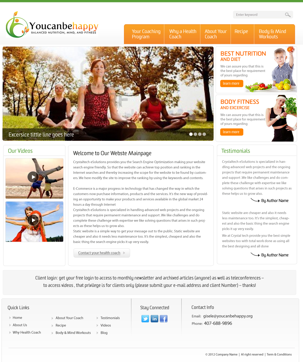 Web Design by pb for this project | Design #958782