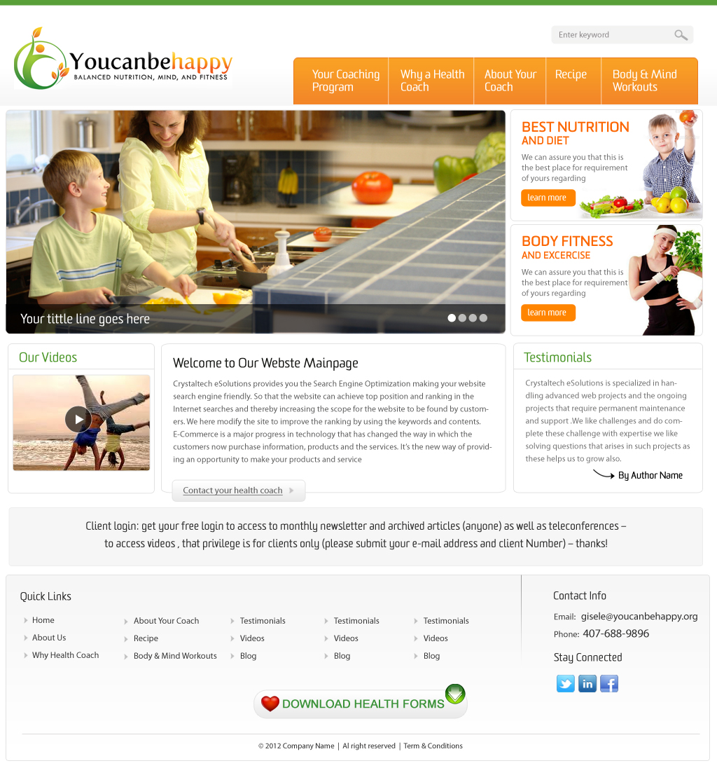 Web Design by pb for this project | Design #959588