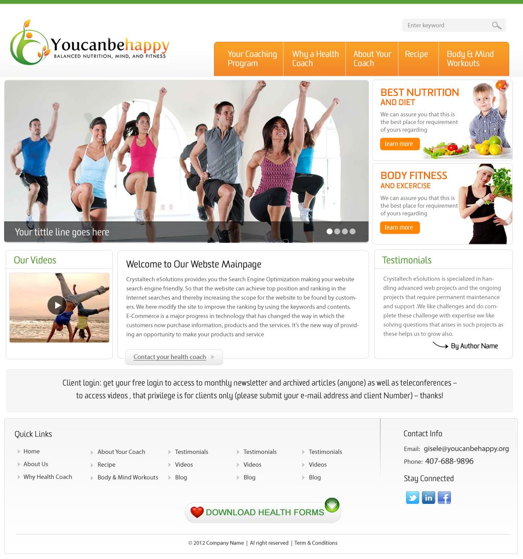 Web Design by pb for this project | Design #959592