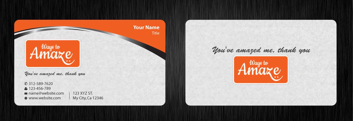 Card Design by Sbss for Ways to Amaze | Design #961712
