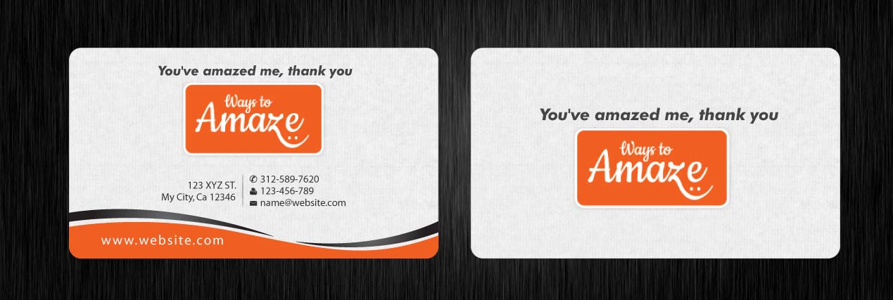 Card Design by Sbss for Ways to Amaze | Design #961719