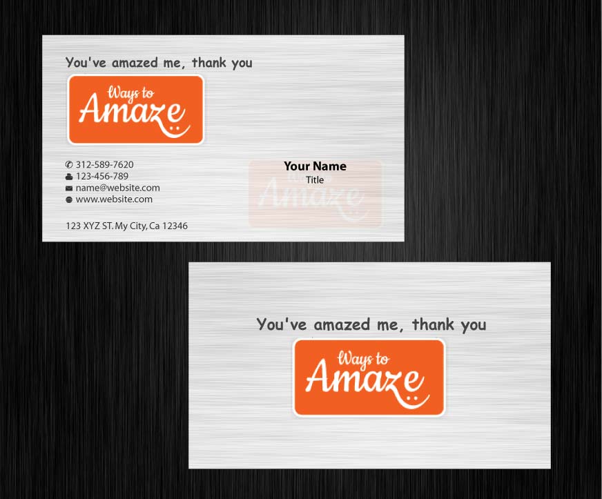 Karten-Design von Sbss für Ways to Amaze | Design #961721