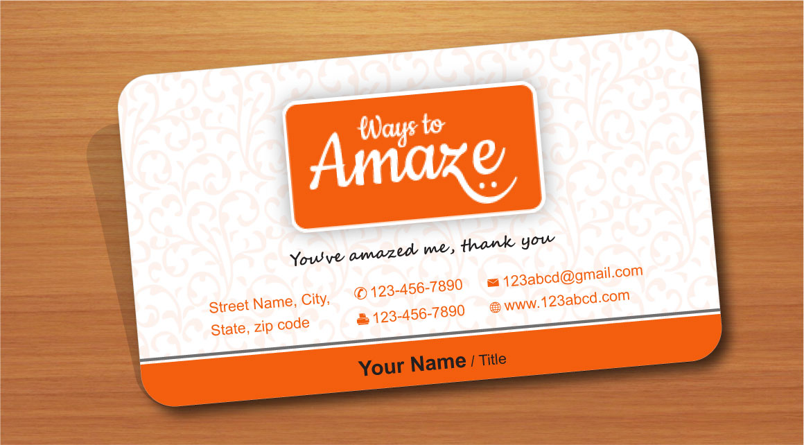 Karten-Design von Sbss für Ways to Amaze | Design #962082