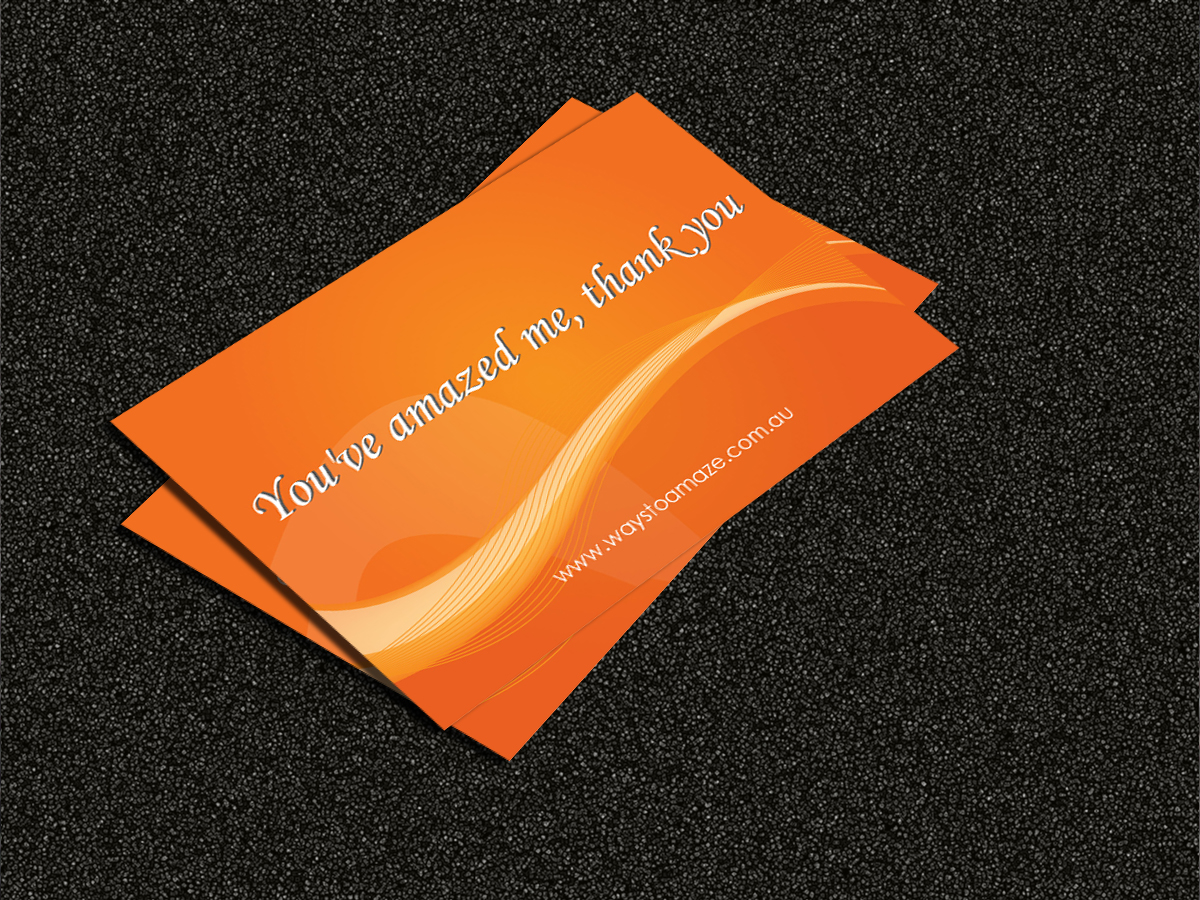 Card Design by Sarmishtha Chattopadhyay_loginchange for Ways to Amaze | Design #970179