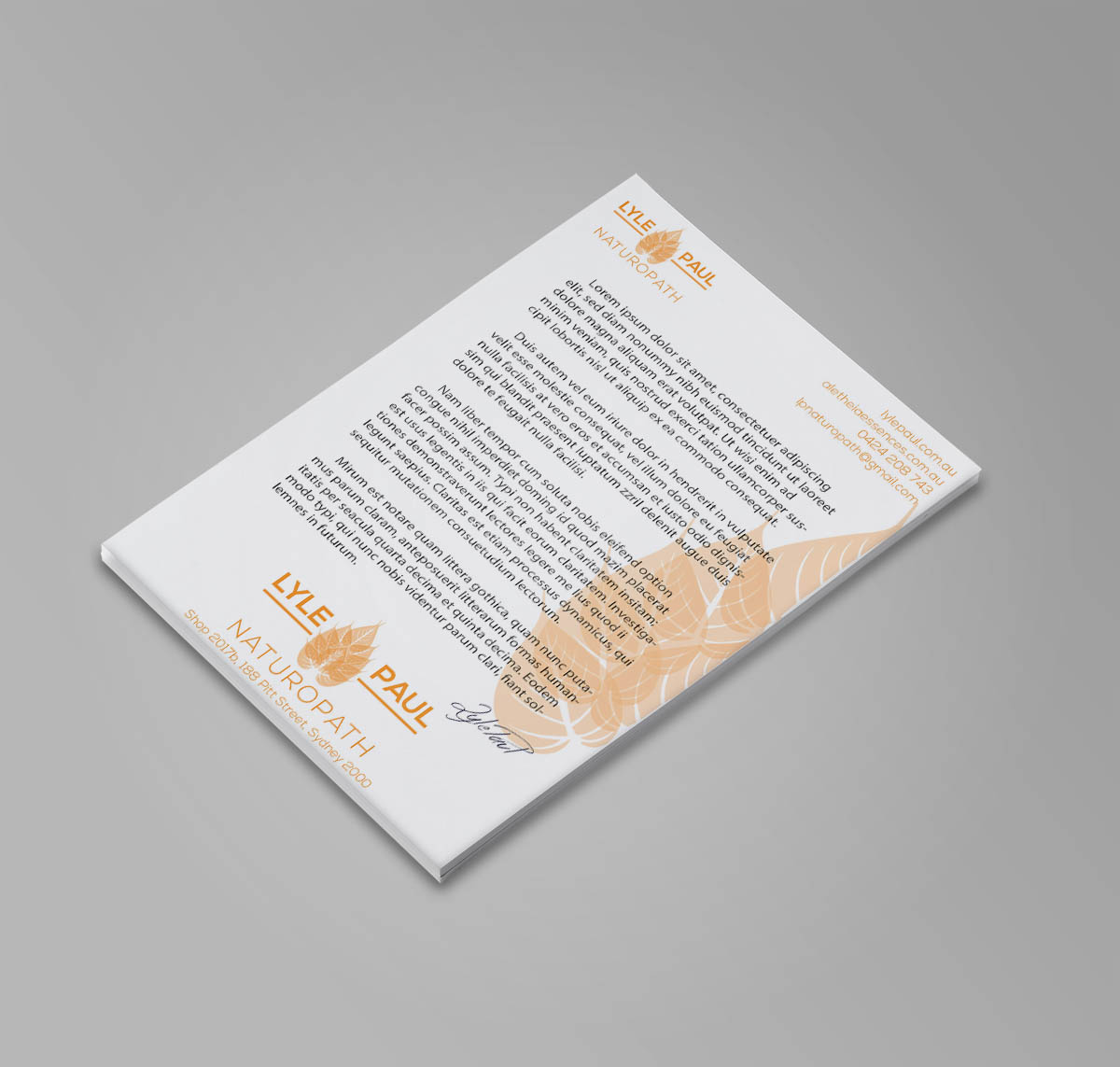 Letterhead Design by Ron Mickey for this project | Design #3666587