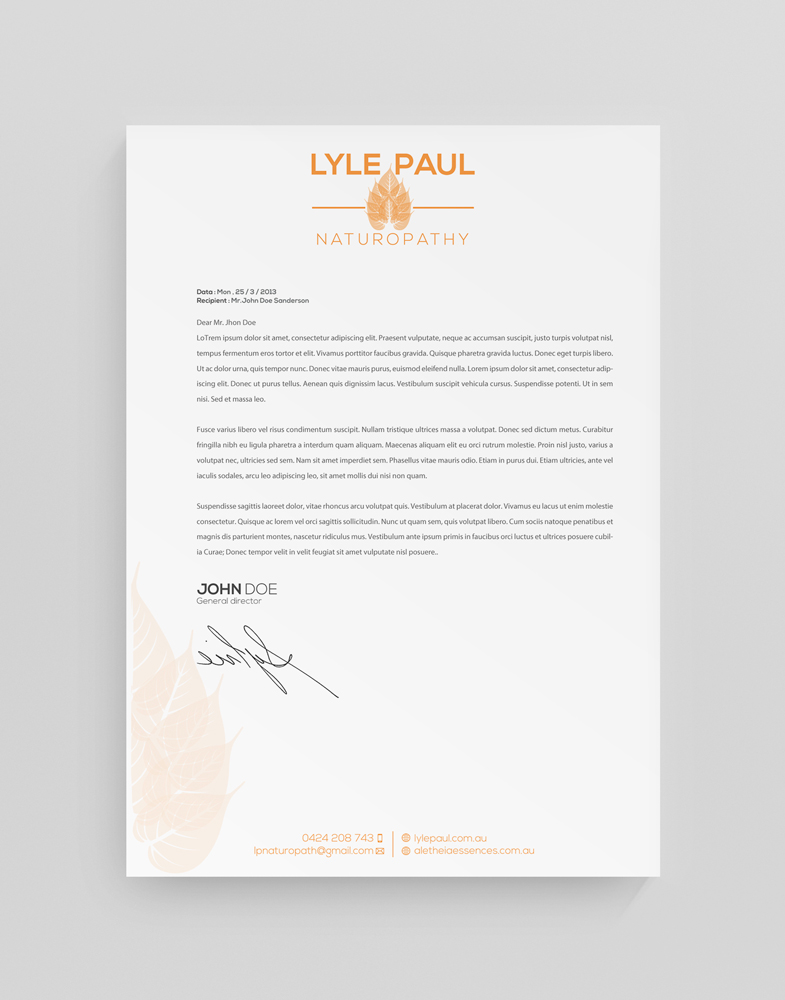 Letterhead Design by stoodio.id for this project | Design #3663201