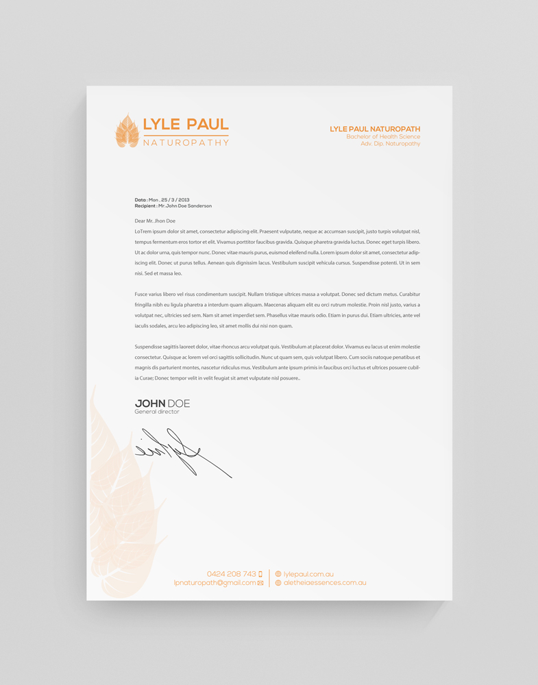 Letterhead Design by stoodio.id for this project | Design #3663203