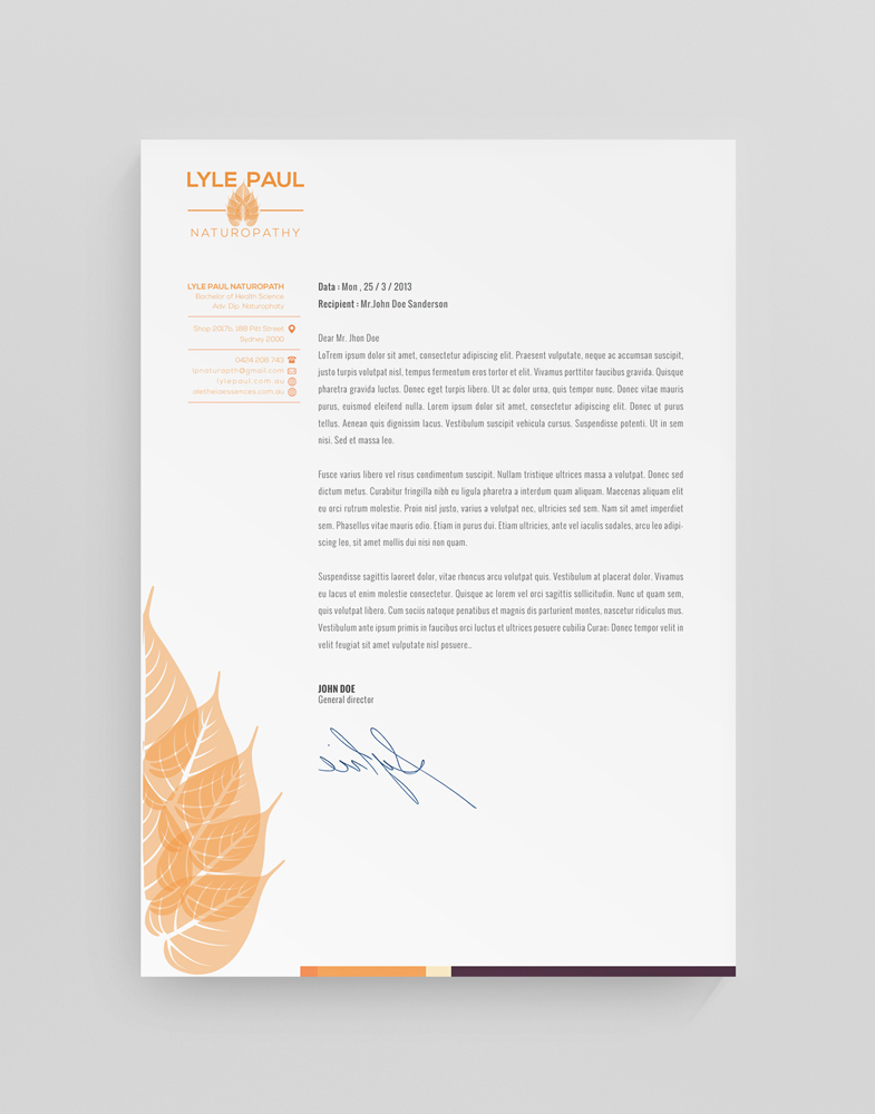 Letterhead Design by stoodio.id for this project | Design #3663391