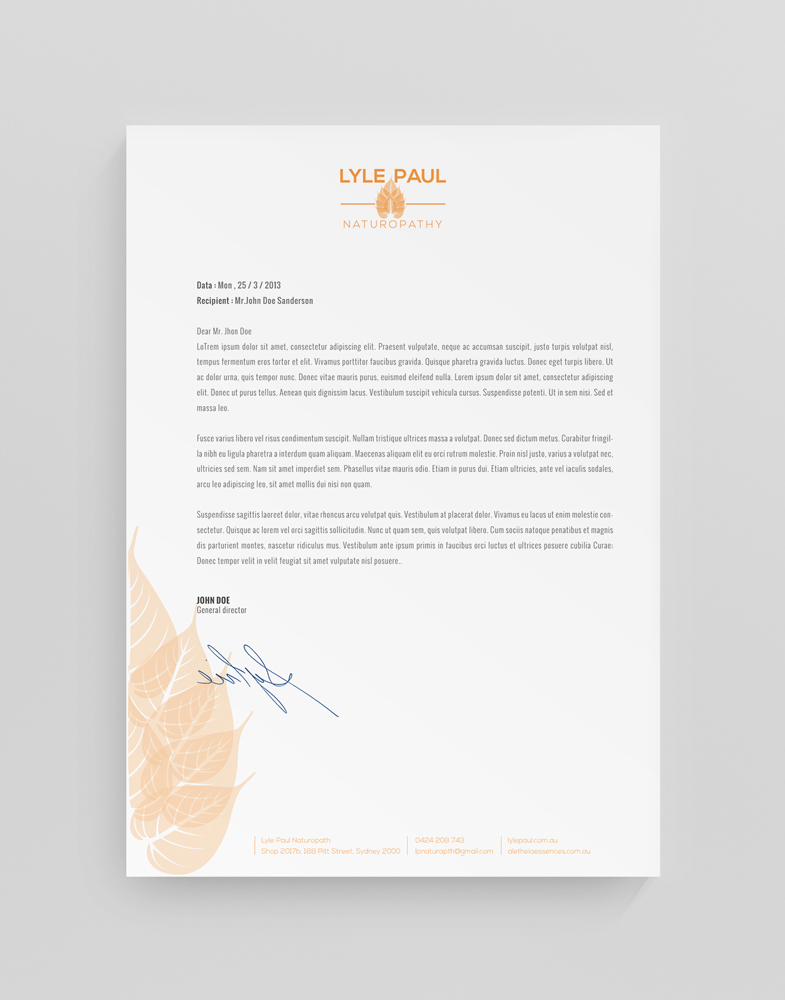 Letterhead Design by stoodio.id for this project | Design #3667920