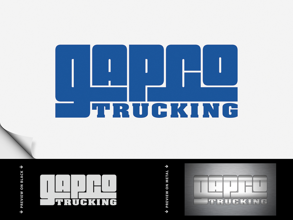 Logo Design by Robert A V for GAPCO. TRUCKING | Design #3689953