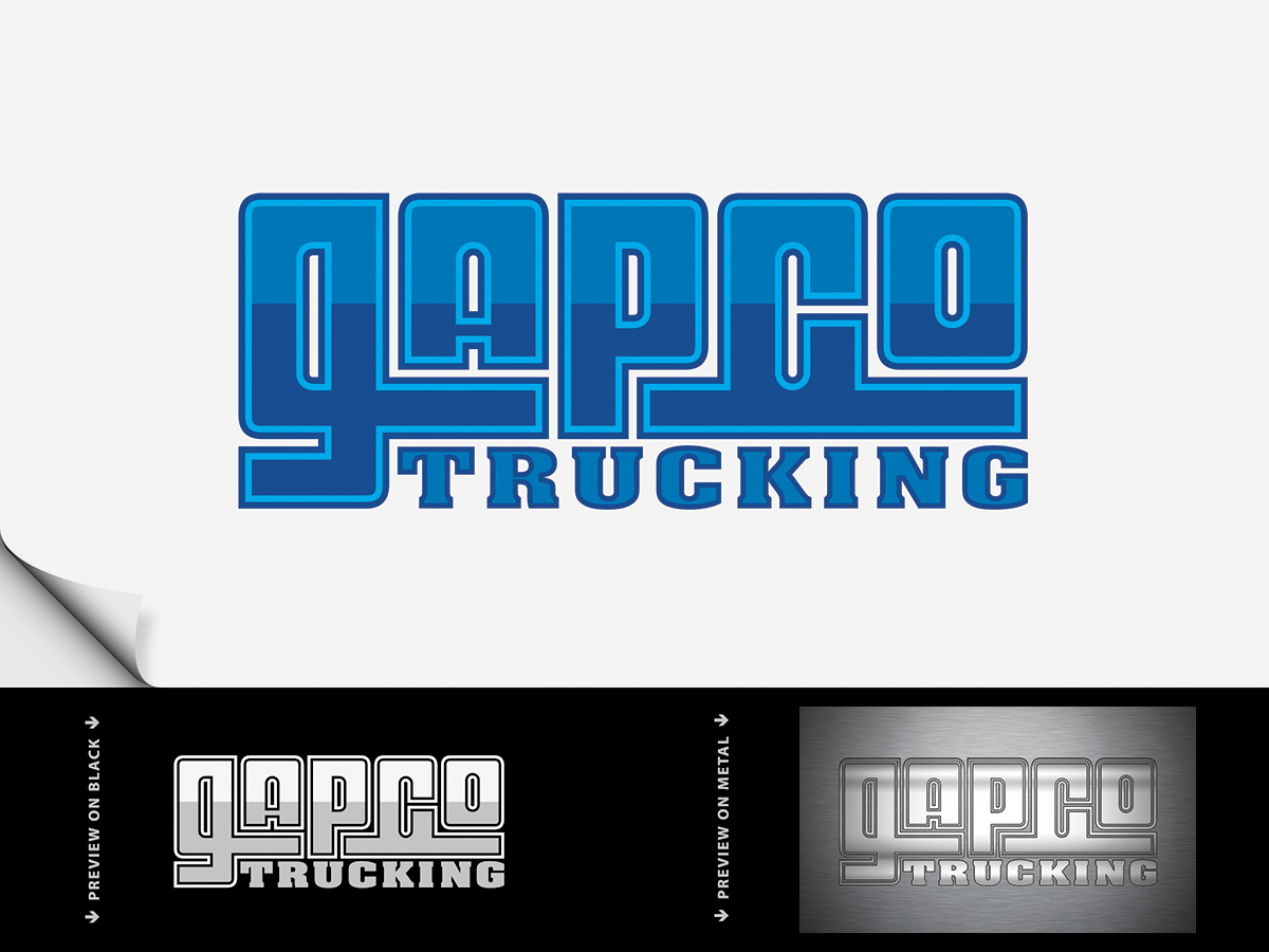 Logo Design by Robert A V for GAPCO. TRUCKING | Design #3693466