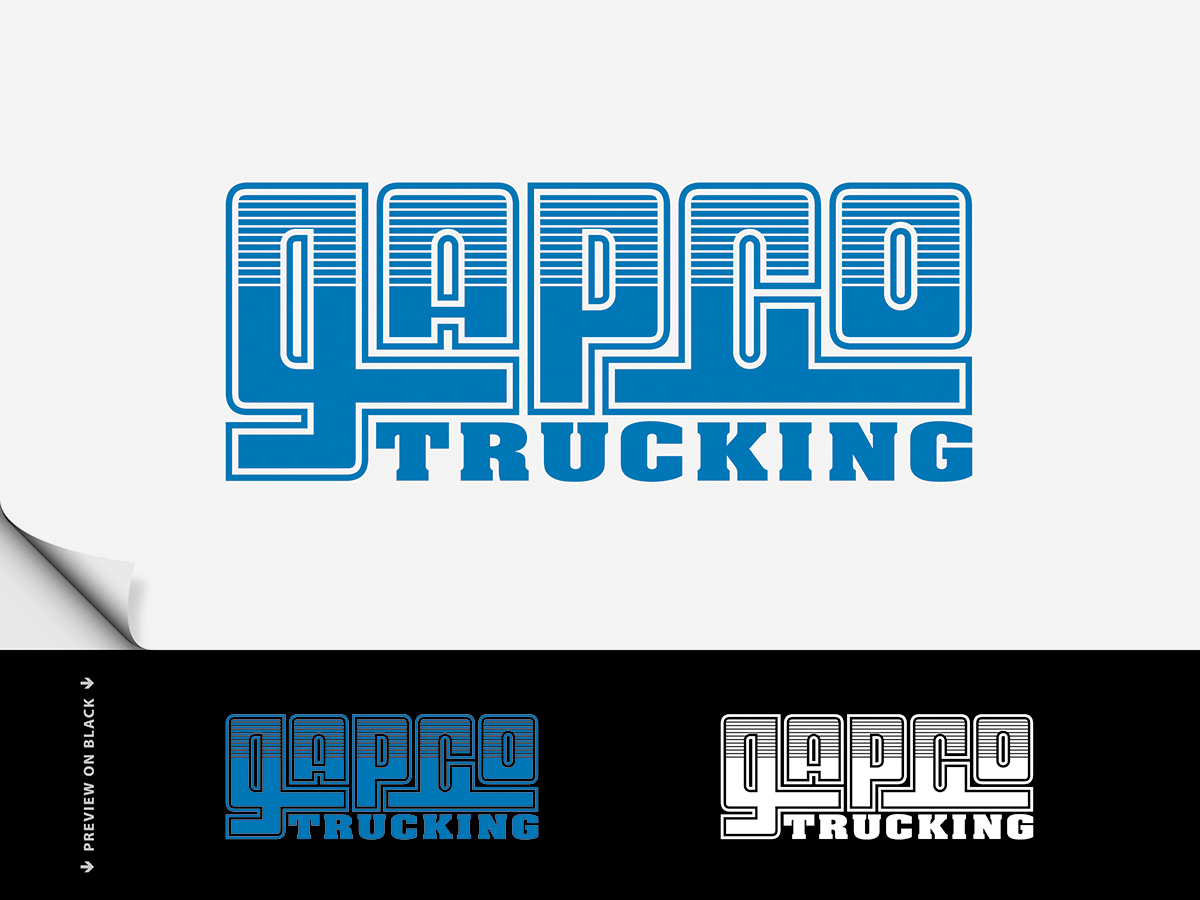 Logo Design by Robert A V for GAPCO. TRUCKING | Design #3693479