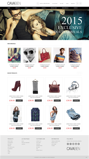 Web Design by pb for Cava Bien | Design: #6400644