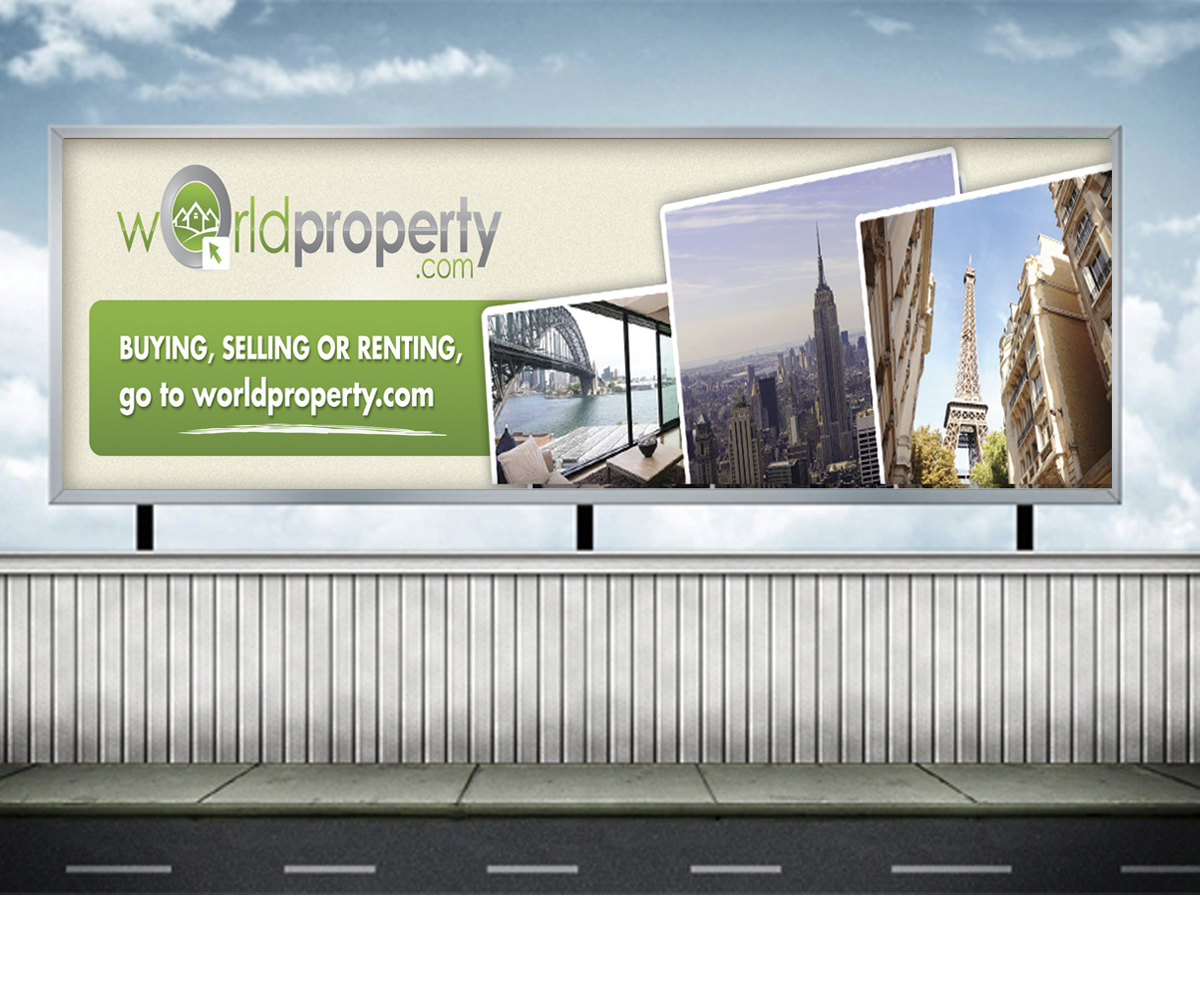 Billboard Design by jeffdefy for worldproperty.com | Design #3700847
