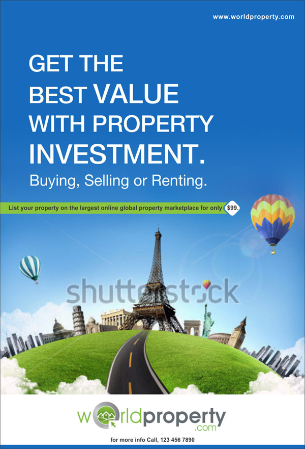 Billboard Design by Savitra for worldproperty.com | Design #3689934