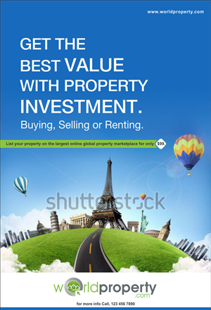 Billboard Design by Savitra for worldproperty.com | Design: #3689934