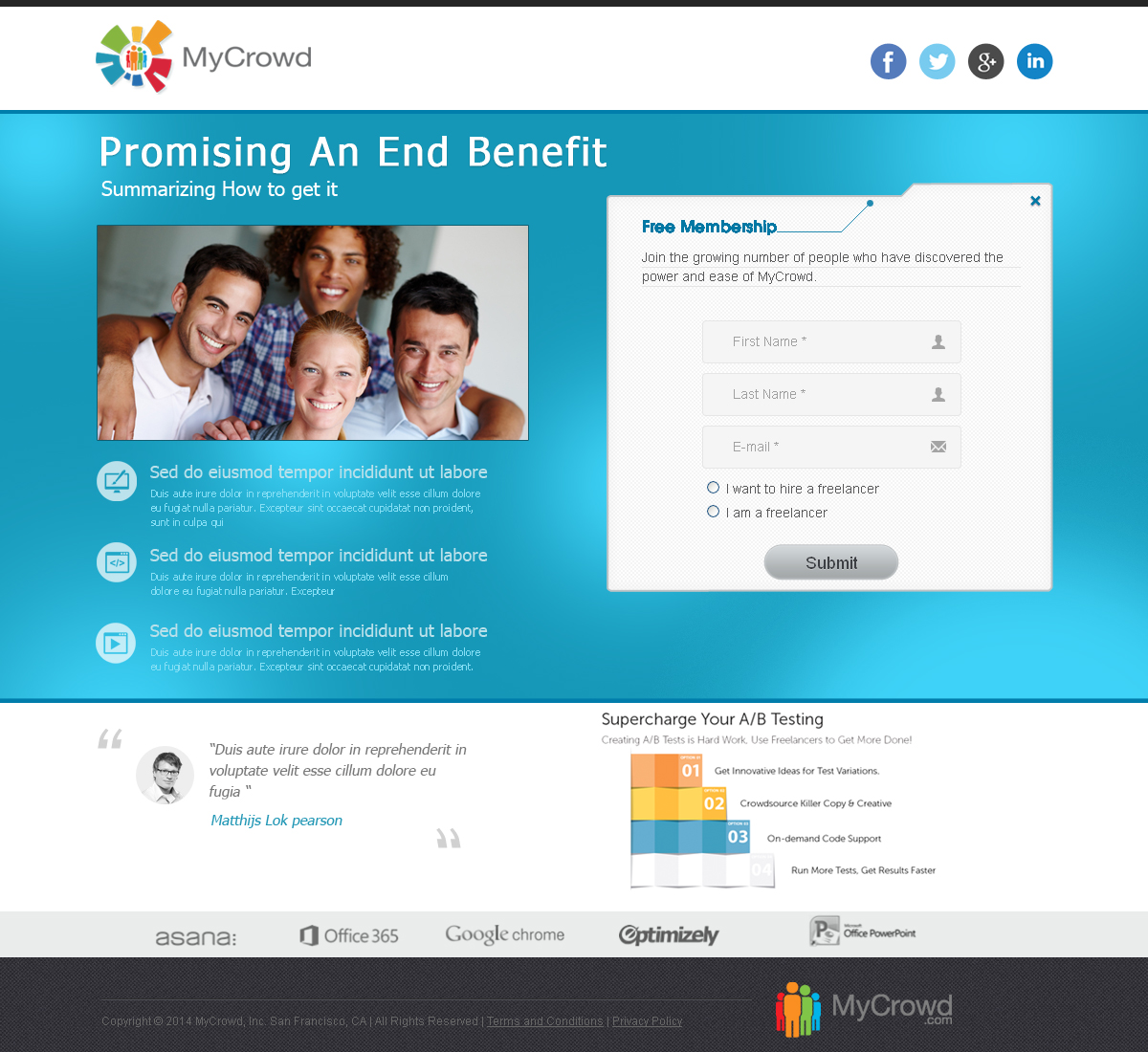 Landing Page Design by sonaldesign for this project | Design #3672547