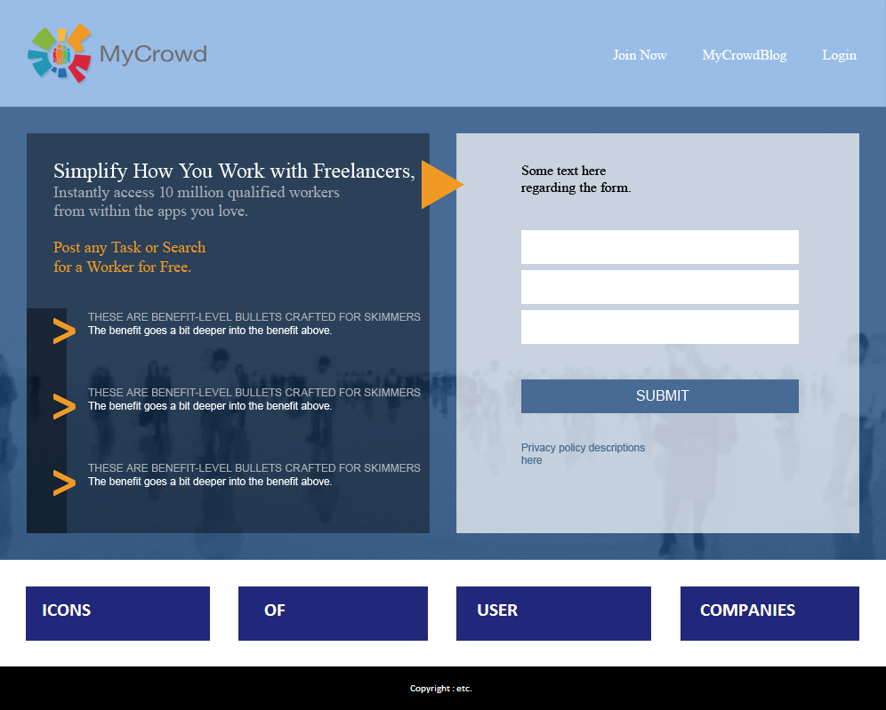 Landing Page Design by coa for this project | Design #3712277