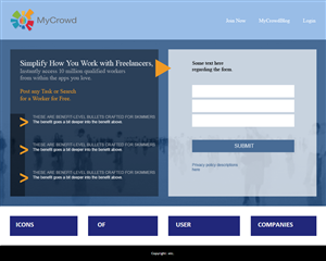 Landing Page Design by coa for this project | Design: #3712277