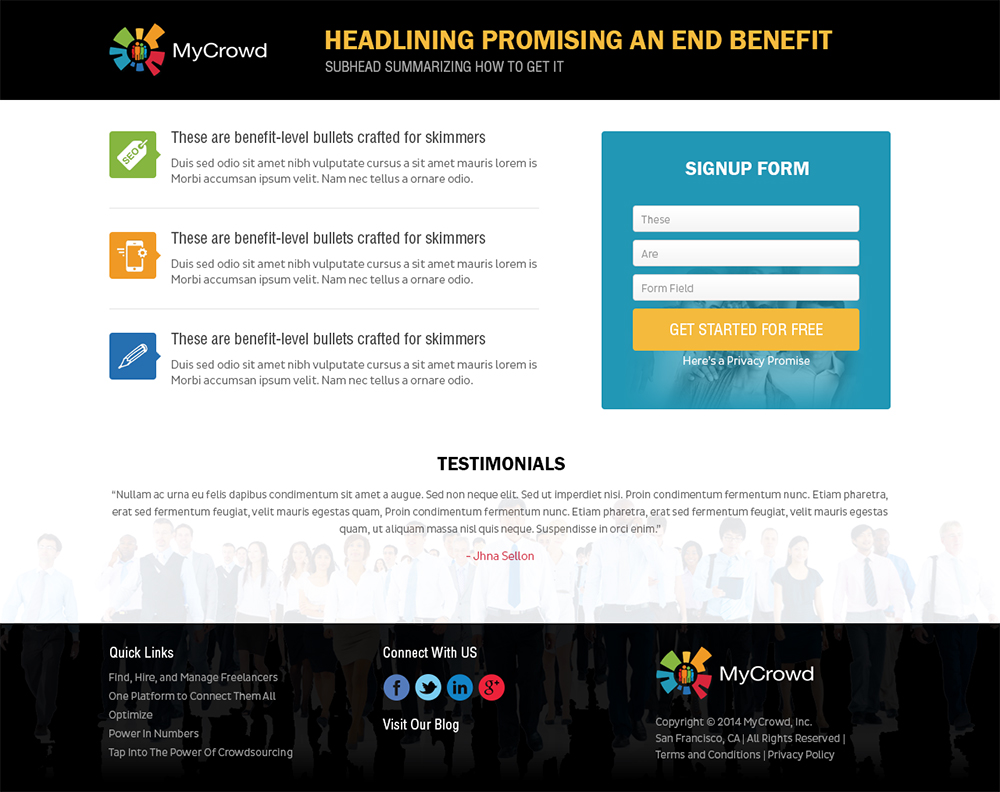 Landing Page Design by Mayank Patel for this project | Design #3681183
