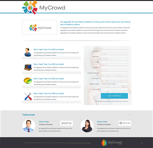 Landing Page Design by pb for this project | Design: #3686182