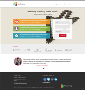 Landing Page Design by pb for this project | Design: #3686187