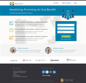 Landing Page Design by pb for this project | Design: #3686190