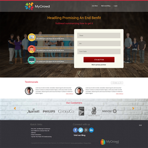 Landing Page Design by pb for this project | Design: #3686194