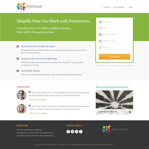 Landing Page Design by pb for this project | Design: #3686197