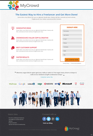 Landing Page Design by pb for this project | Design: #3686204