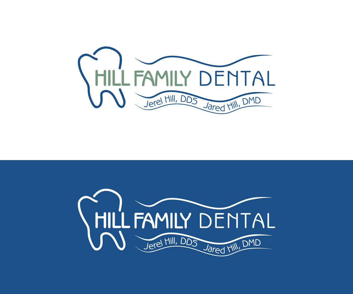 Logo Design by  Olja Anbruton Design for Hill Family Dental | Design #3697377