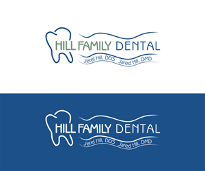 Logo Design by  Olja Anbruton Design for Hill Family Dental | Design: #3697377