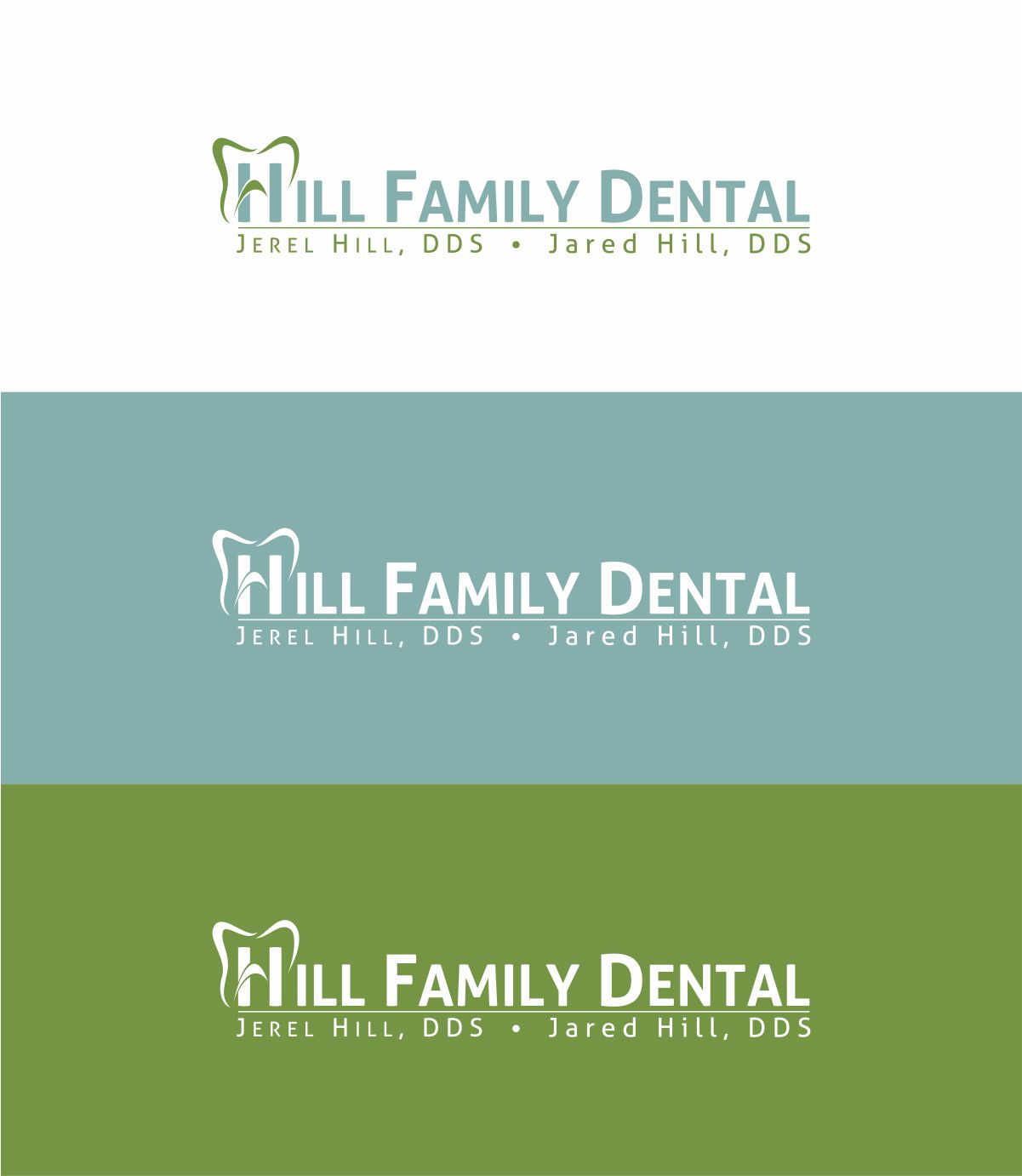 Diseño de Logo por Mackleon para Hill Family Dental | Diseño #3676652