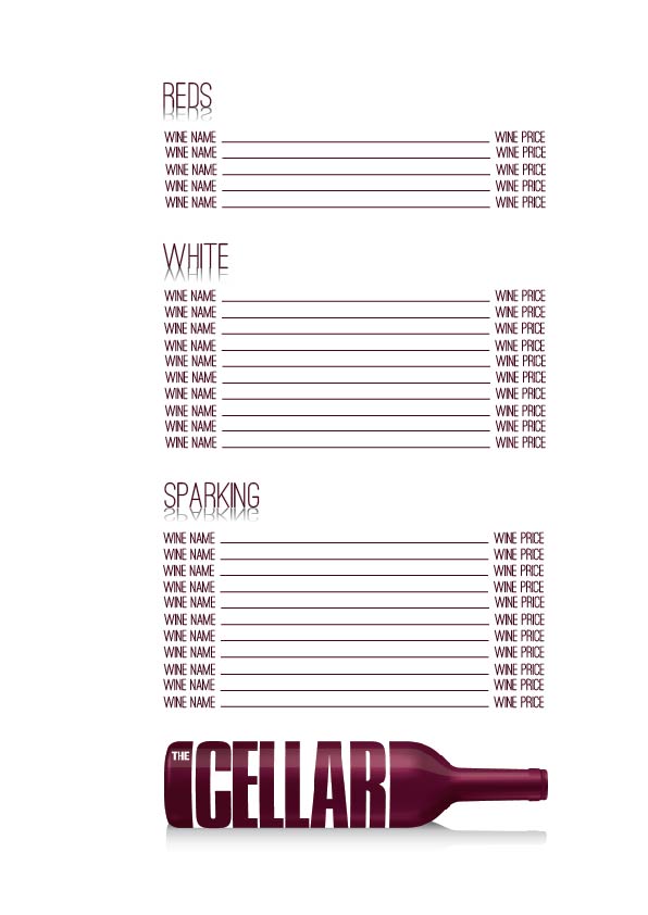 Menu Design by Marta  for this project | Design #968633