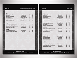 Menu Design by Alison